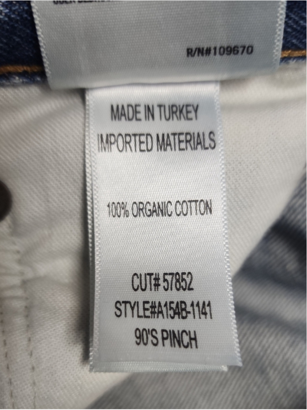 AGOLDE 90’s Pinch Organic Cotton Distressed Straight Leg Jeans 27 - Picture 9 of 9